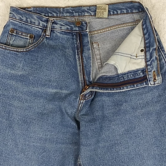 Route 66 Vintage High Rise Five Pocket Button Zipper Tapered Leg Blue Jeans - Picture 4 of 15